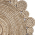 8’ Round Natural Coiled Area Rug