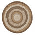 Multicolored Concentric Boutique Jute Rug