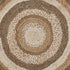 Multicolored Concentric Boutique Jute Rug