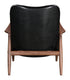 30" Black And Brown Faux Leather Tufted Arm Chair With Ottoman