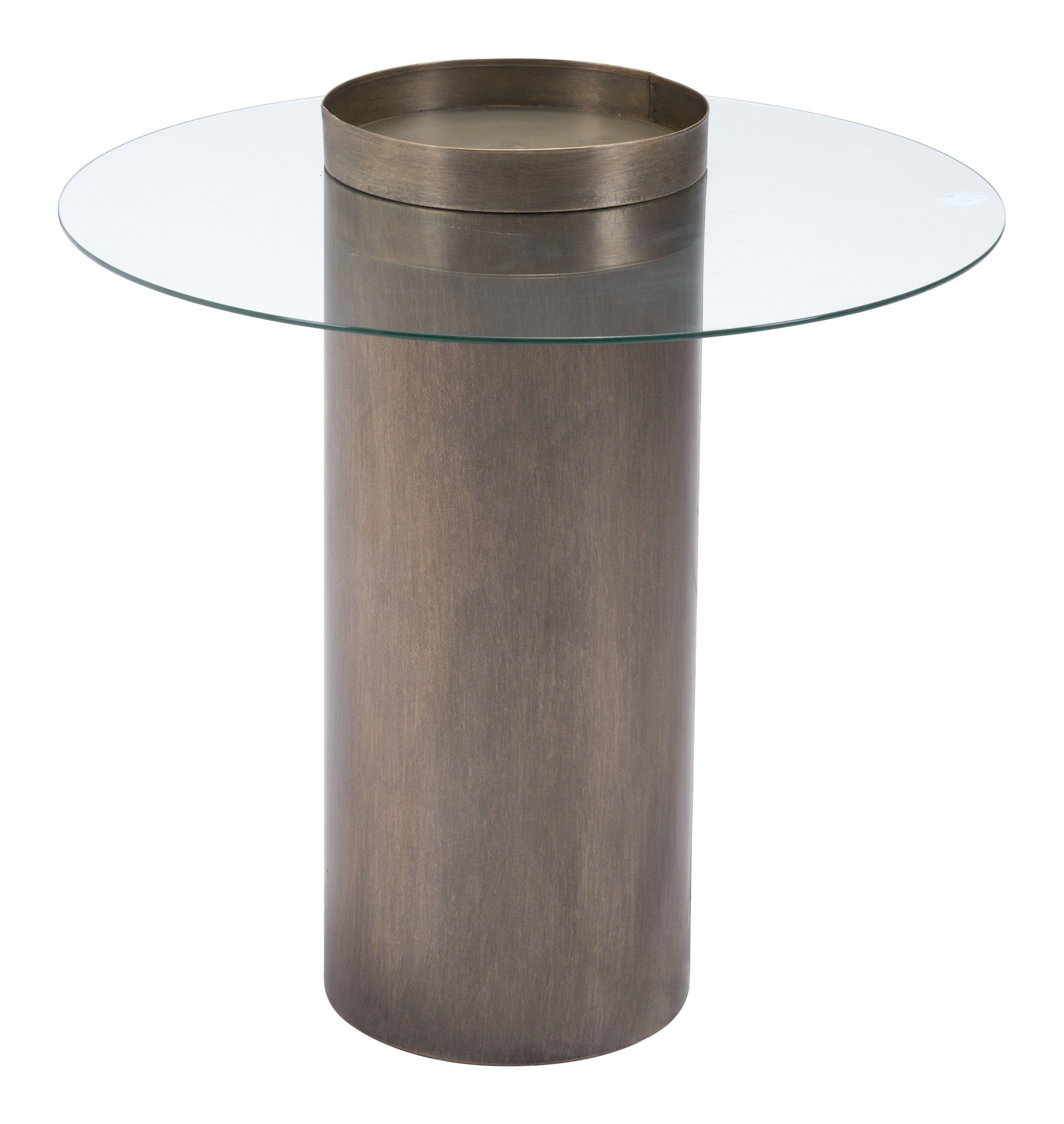 Contemporary Antique Gold End Table