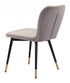 Set of Two Gray and Black Mod Profile Dining Chairs