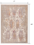 2’ x 10’ Beige Faded Tribal Motifs Runner Rug