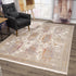 2’ x 10’ Beige Faded Tribal Motifs Runner Rug