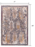 2’ x 10’ Gray Faded Tribal Motifs Runner Rug