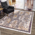 2’ x 10’ Gray Faded Tribal Motifs Runner Rug