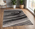 8’ x 11’ Dark Gray Abstract Illusional Area Rug