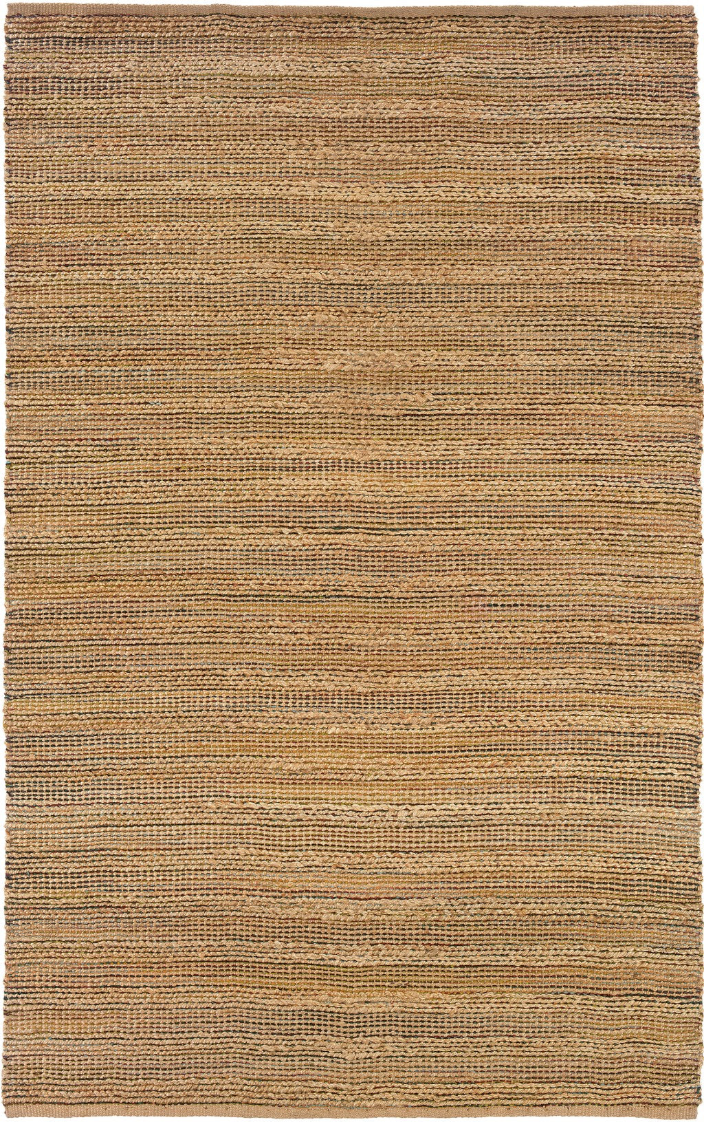 5’ x 8’ Brown Braided Jute Area Rug