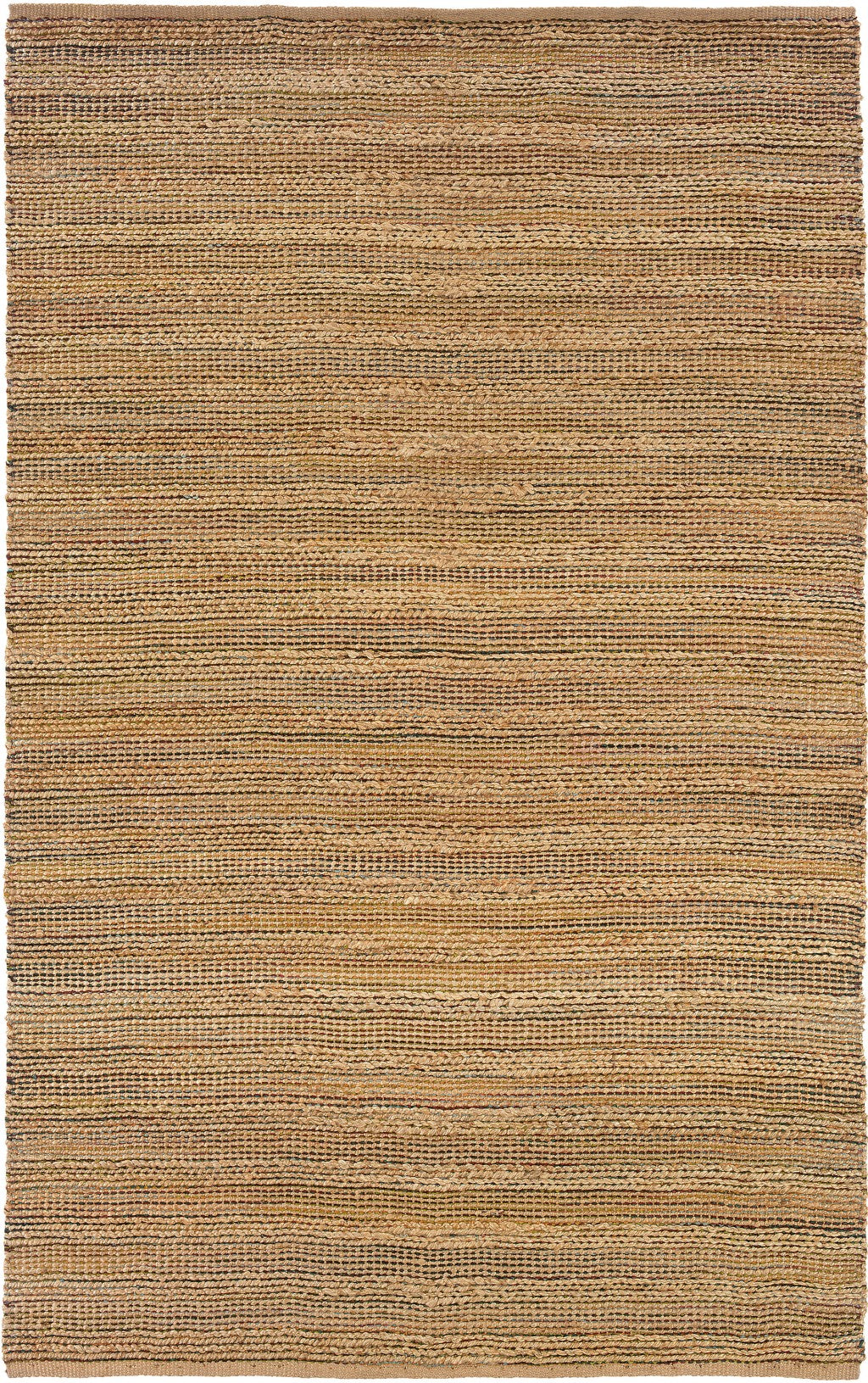 5’ x 8’ Brown Braided Jute Area Rug