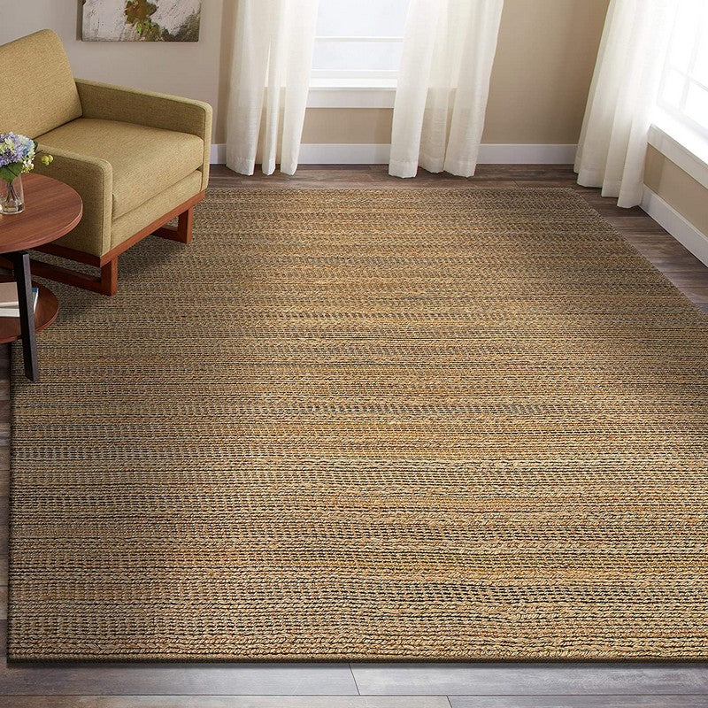 5’ x 8’ Brown Braided Jute Area Rug