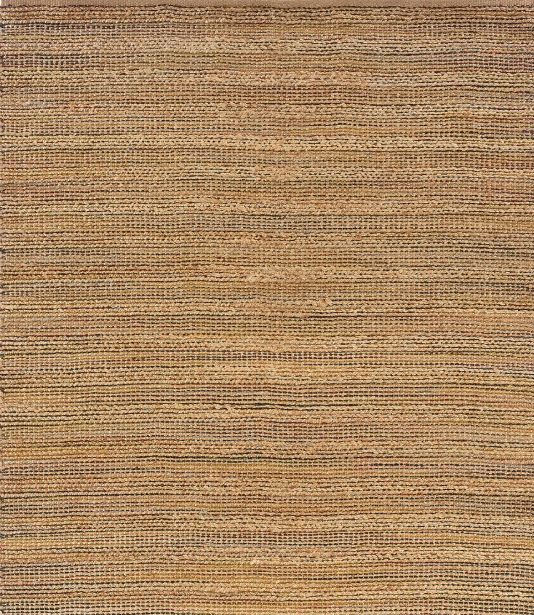 5’ x 8’ Brown Braided Jute Area Rug