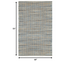 5' X 8' Blue Dhurrie Hand Woven Area Rug