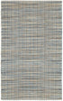 5' X 8' Blue Dhurrie Hand Woven Area Rug