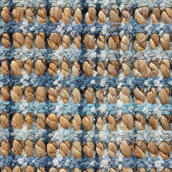 5' X 8' Blue Dhurrie Hand Woven Area Rug