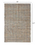 5' X 8' Blue Dhurrie Hand Woven Area Rug