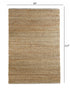 5' X 8' Natural Dhurrie Hand Woven Area Rug