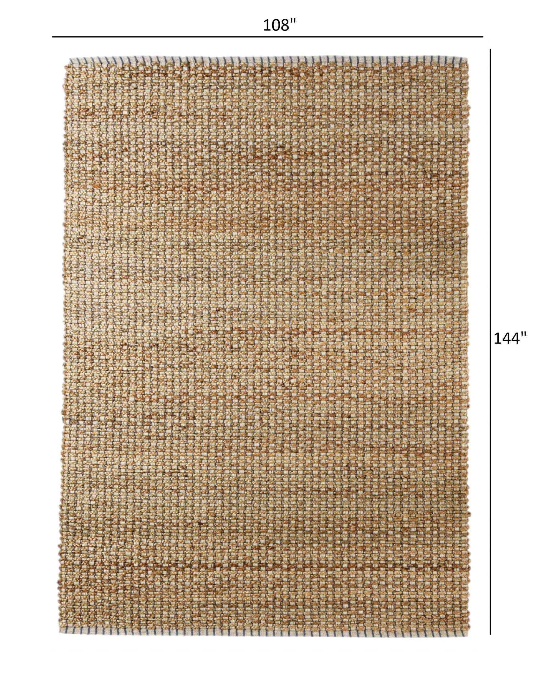 5' X 8' Natural Dhurrie Hand Woven Area Rug