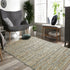 8’ x 10’ Teal and Natural Braided Jute Area Rug