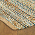 8’ x 10’ Teal and Natural Braided Jute Area Rug