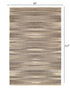 8’ x 10’ Gray and Tan Striated Runner Rug