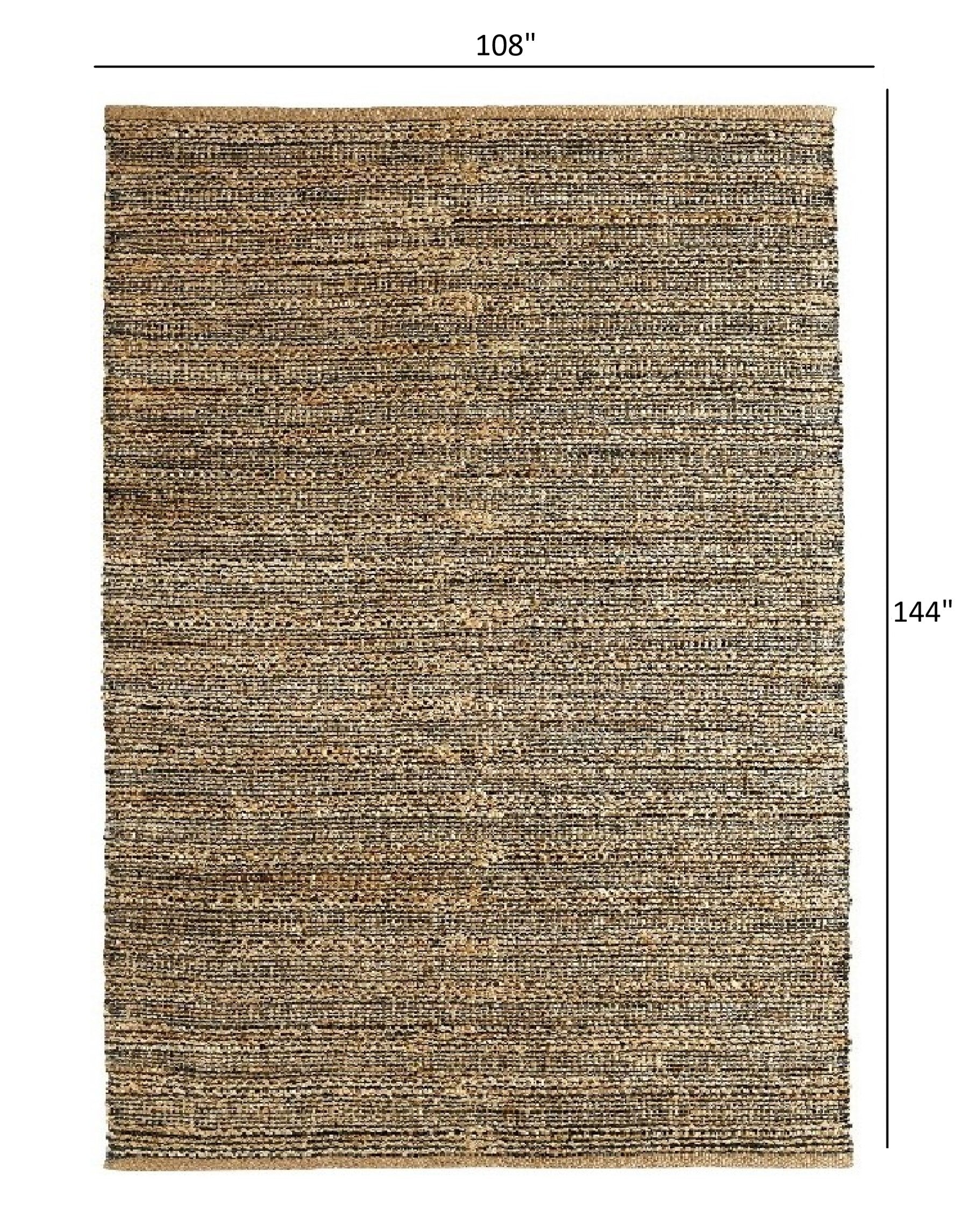 8' X 10' Natural Dhurrie Hand Woven Area Rug