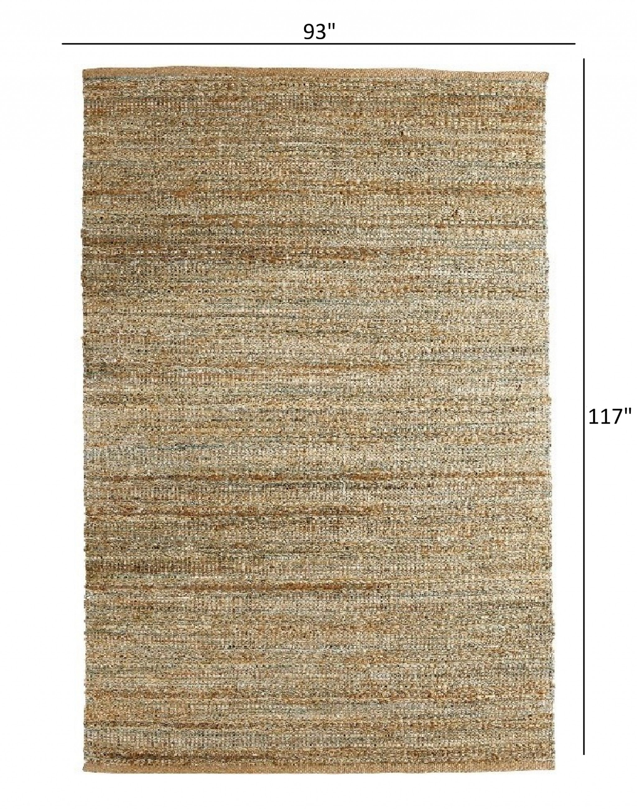 9' X 12' Natural Dhurrie Hand Woven Area Rug