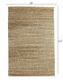 9' X 12' Natural Dhurrie Hand Woven Area Rug