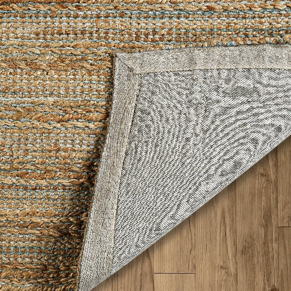 9' X 12' Natural Dhurrie Hand Woven Area Rug