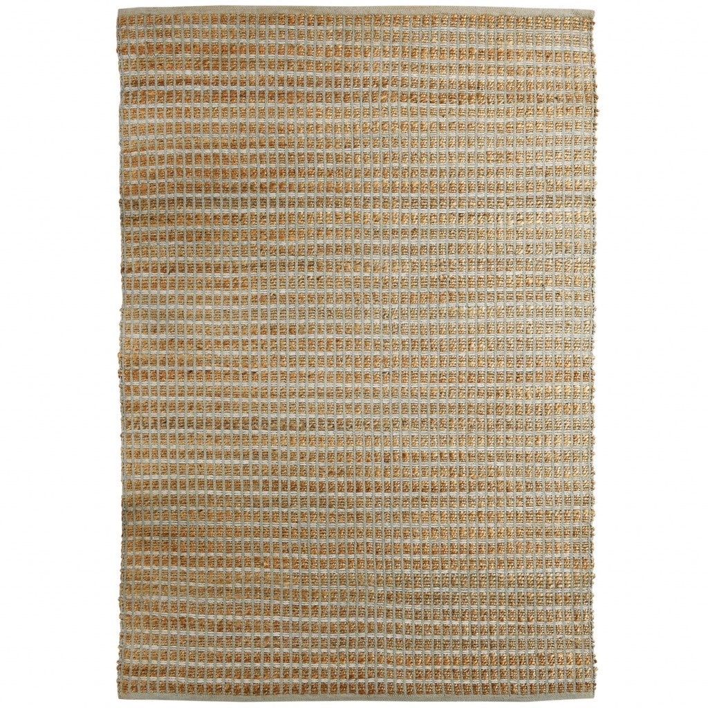 5' X 8' Brown Dhurrie Hand Woven Area Rug