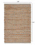 5' X 8' Brown Dhurrie Hand Woven Area Rug