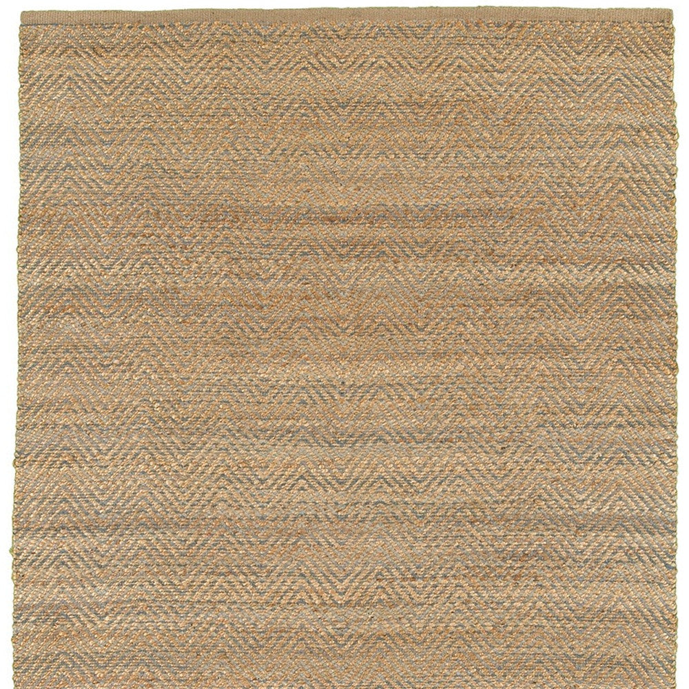 5' X 8' Brown Dhurrie Hand Woven Area Rug