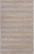 5' X 8' Gray And Ivory Dhurrie Hand Woven Area Rug