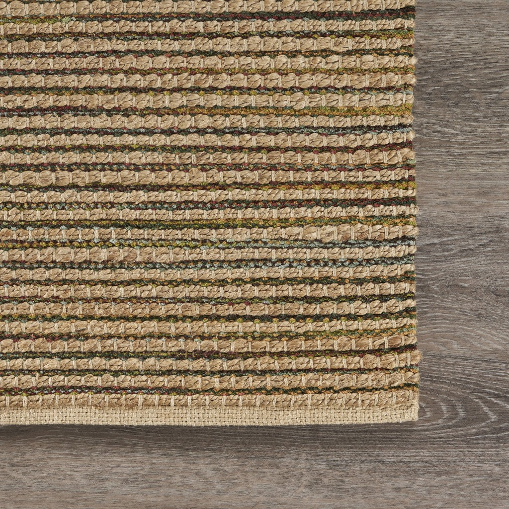 9’ x 12’ Natural Undertone Striated Area Rug