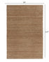 5’ x 8’ Natural Toned Chevron Pattern Area Rug