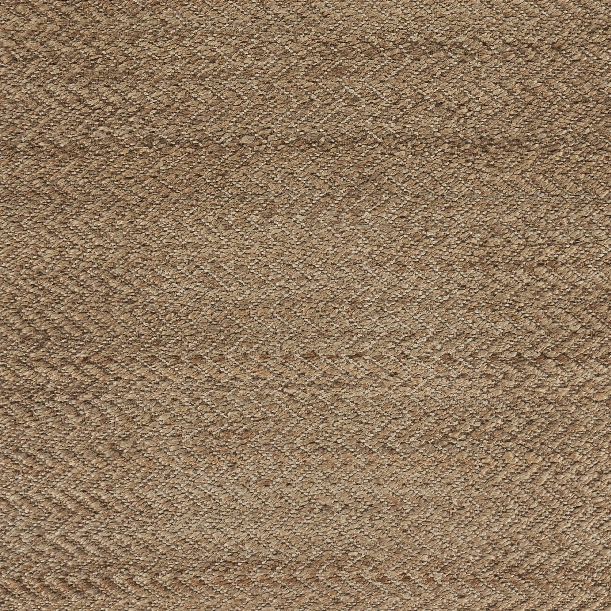 5’ x 8’ Natural Toned Chevron Pattern Area Rug