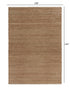 5’ x 8’ Natural Toned Chevron Pattern Area Rug