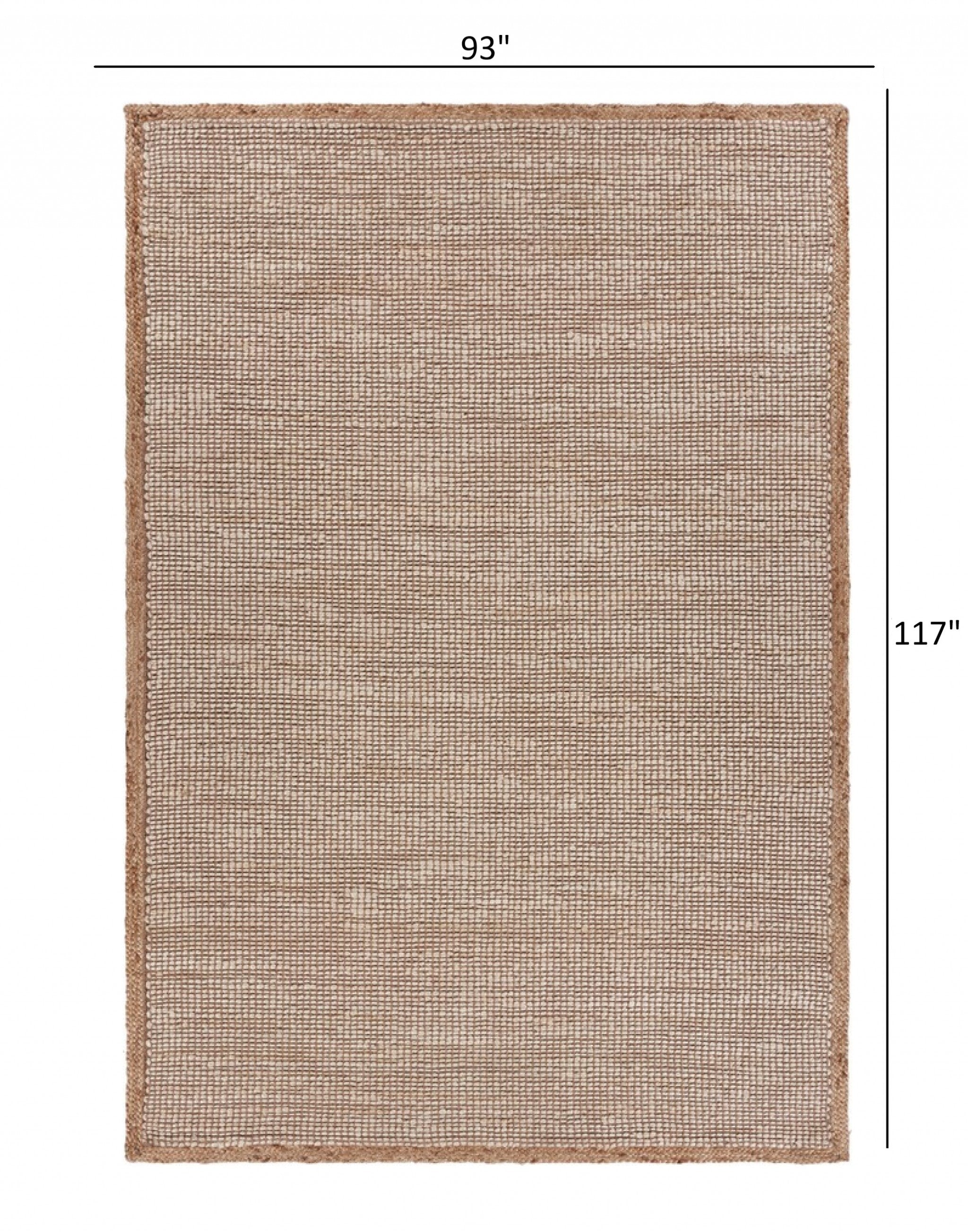 5' X 8' Tan Hand Loomed Area Rug