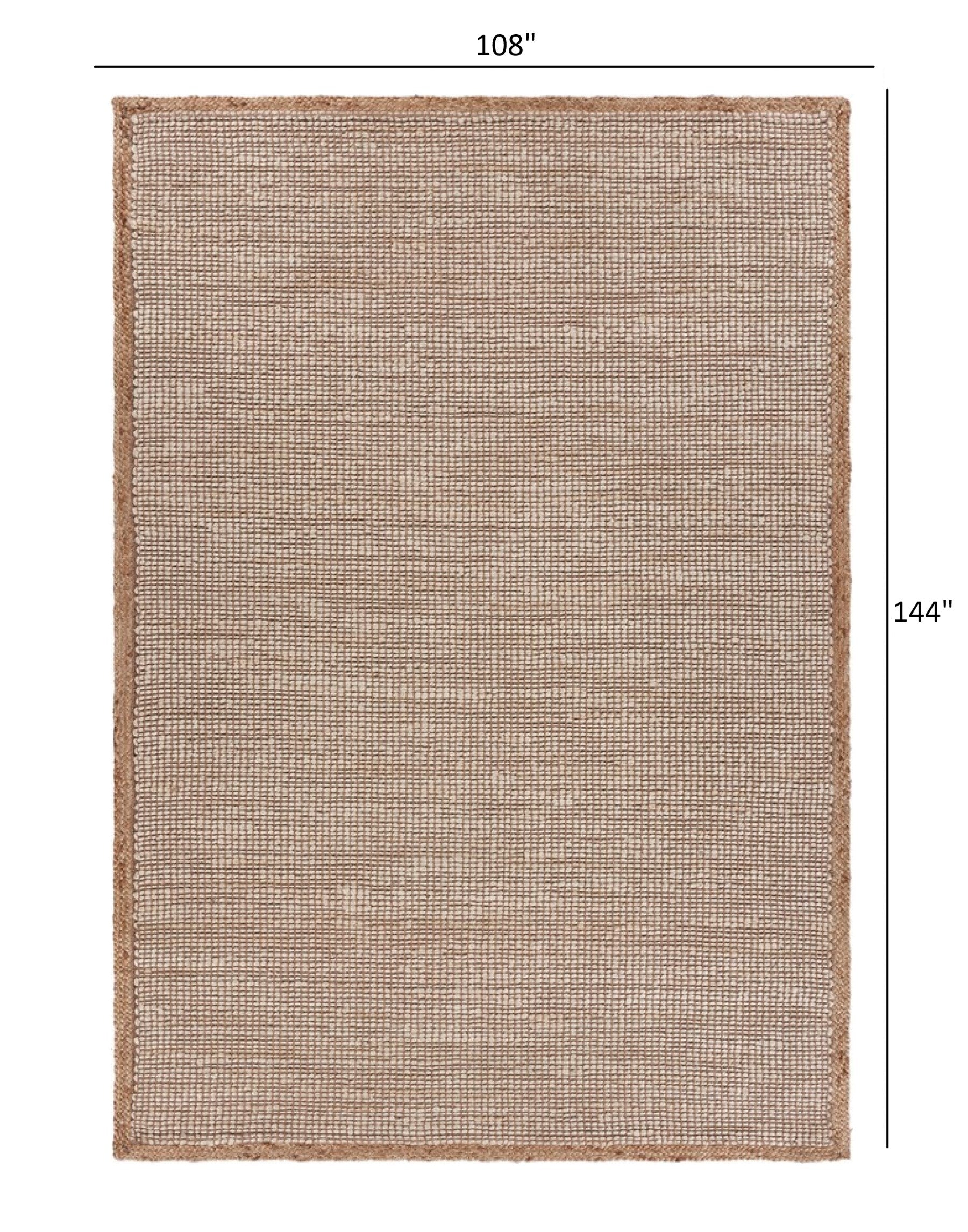 5' X 8' Tan Hand Loomed Area Rug