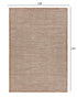 5' X 8' Tan Hand Loomed Area Rug