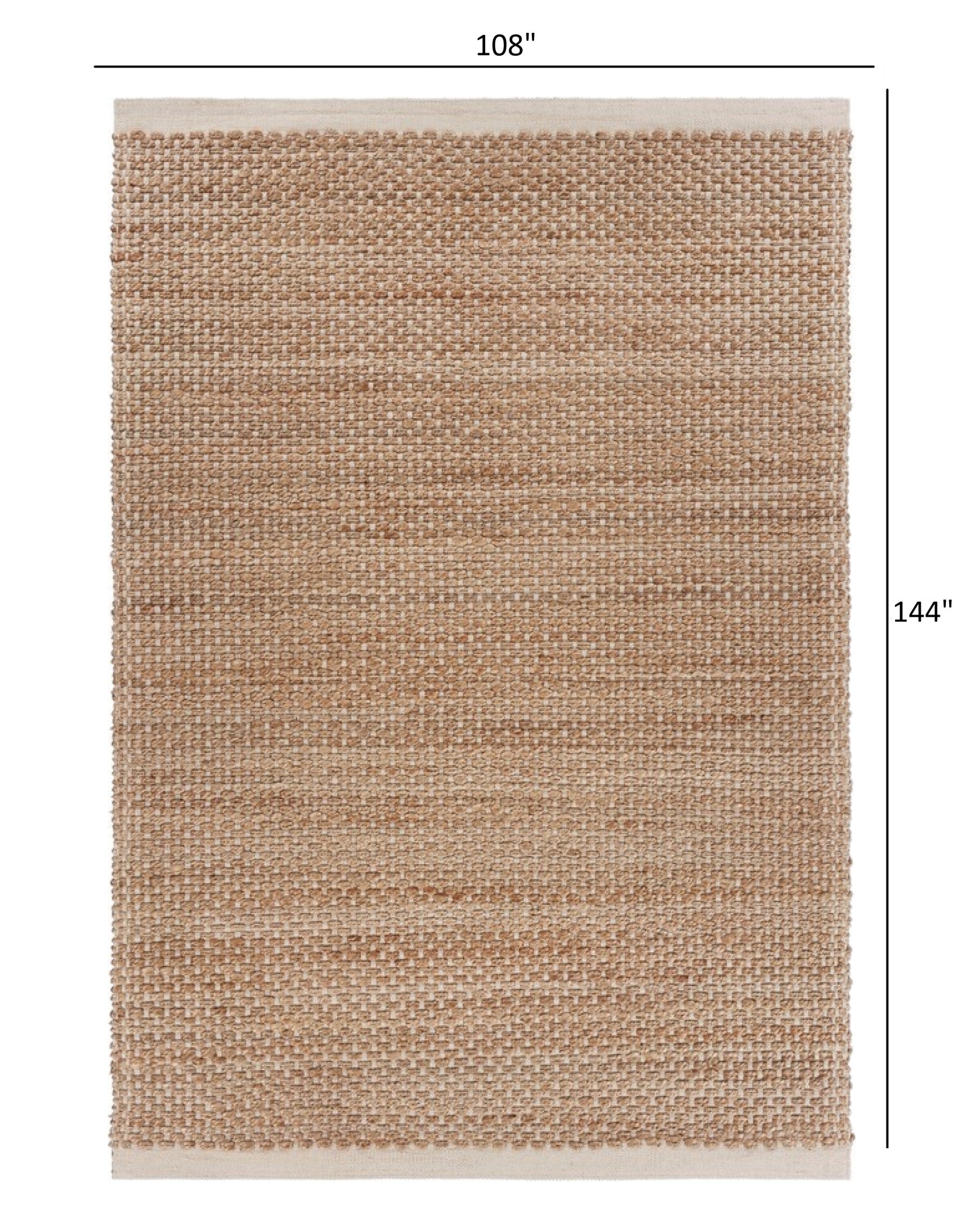 8' X 10' Tan Hand Loomed Area Rug