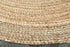 7’ Natural Toned Oval Shaped Area Rug