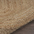 7’ Natural Toned Oval Shaped Area Rug