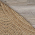 9’ Brown Oval Shaped Jute Area Rug