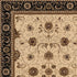 5’ x 8’ Cream and Black Decorative Area Rug