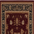 3’ x 10’ Red and Black Ornamental Runner Rug