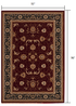 3’ x 10’ Red and Black Ornamental Runner Rug