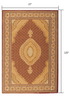 3’ x 10’ Red and Beige Medallion Runner Rug