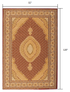 3’ x 10’ Red and Beige Medallion Runner Rug