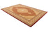 3’ x 10’ Red and Beige Medallion Runner Rug