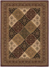 7’ x 9’ Red Decorative Diamonds Area Rug